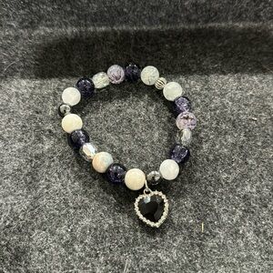 Heart rhinestone Crystal Beads Bracelet